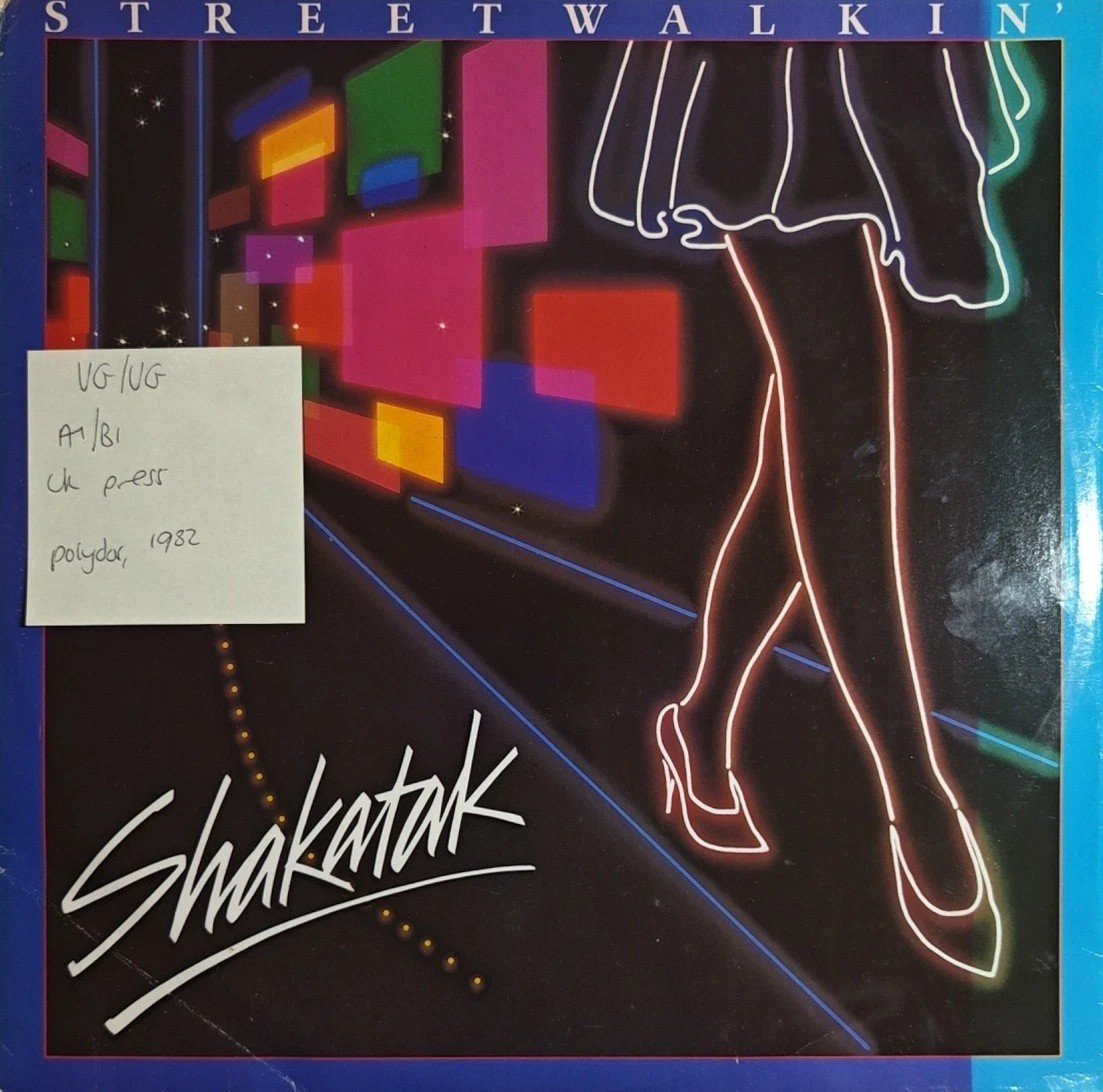 Shakatak Streetwalkin' Vinyl Record 12" VG/VG POSPX 452 1982 vinyl record sleeve Shakatak Streetwalkin' Vinyl Record 12" VG/VG POSPX 452 1982 vinyl record sleeve