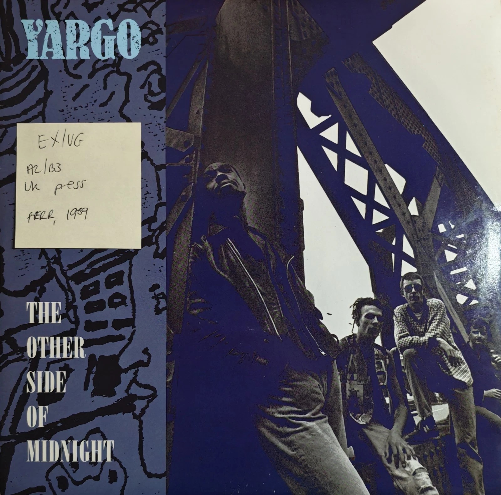 Yargo The Other Side Of Midnight Vinyl Record 12" EX/VG LONX 230 1989 sleeve Yargo The Other Side Of Midnight Vinyl Record 12" EX/VG LONX 230 1989 sleeve