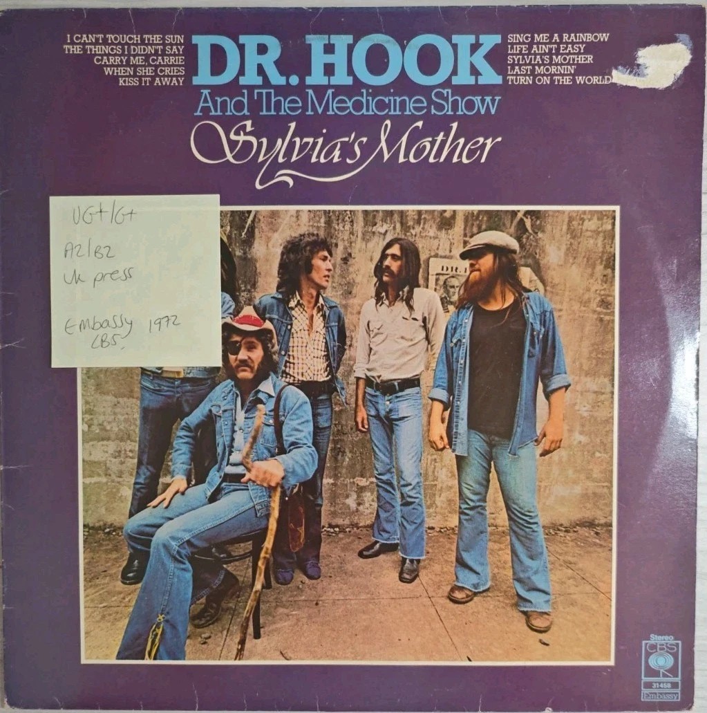 Dr Hook And The Medicine Show Vinyl Record LP VG+/G+ CBS 31458 1972 sleeve Dr Hook And The Medicine Show Vinyl Record LP VG+/G+ CBS 31458 1972 sleeve