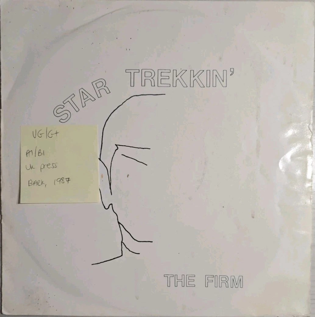 The Firm Star Trekkin' Vinyl Record 12" VG/G+ 12TREK1 1987 sleeve The Firm Star Trekkin' Vinyl Record 12" VG/G+ 12TREK1 1987 sleeve