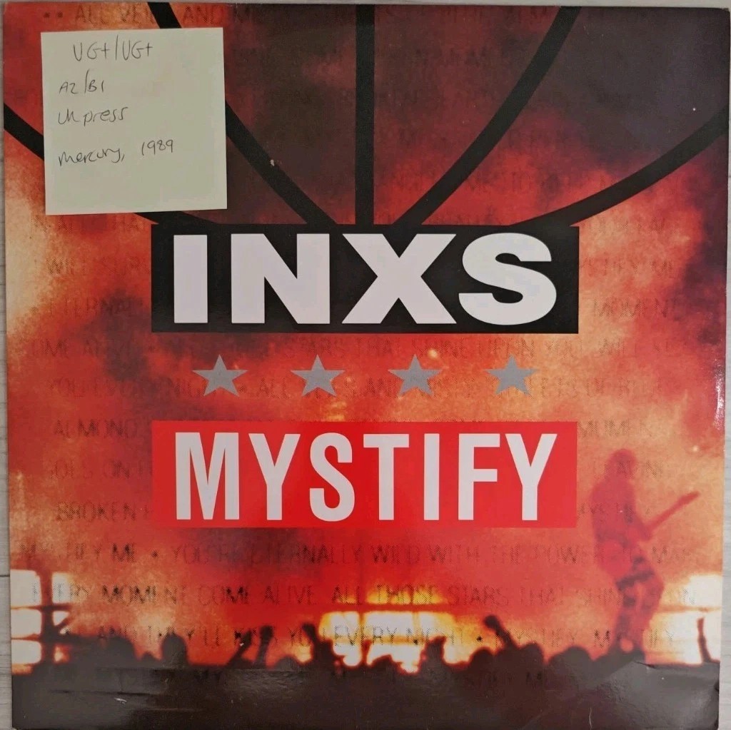 Inxs Mystify Vinyl Record 12" VG+/VG+ INXS1312 1989 sleeve Inxs Mystify Vinyl Record 12" VG+/VG+ INXS1312 1989 sleeve
