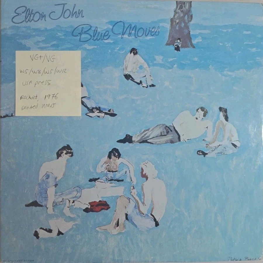 Elton John Blue Moves Vinyl Record 2LP VG+/VG 2-11004 1976 sleeve Elton John Blue Moves Vinyl Record 2LP VG+/VG 2-11004 1976 sleeve