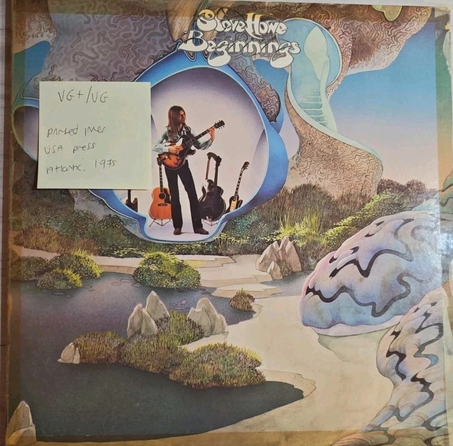 Steve Howe Beginnings Vinyl Record VG+/VG SD16154 1975 sleeve Steve Howe Beginnings Vinyl Record VG+/VG SD16154 1975 sleeve