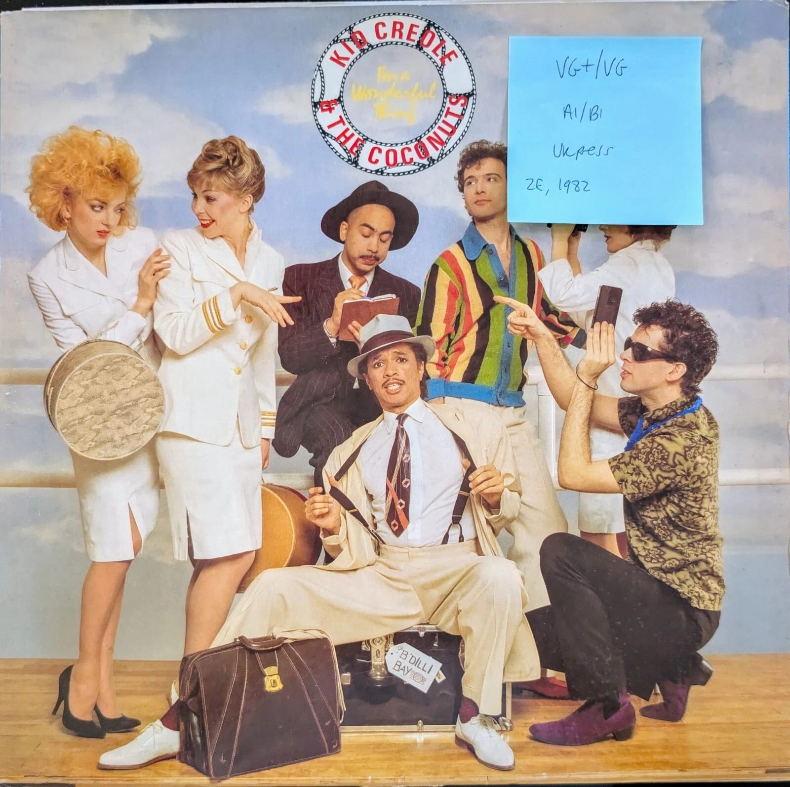 Kid Creole And The Coconuts I'm A Wonderful Thing Vinyl Record VG+/VG 12WIP6756 sleeve Kid Creole And The Coconuts I'm A Wonderful Thing Vinyl Record VG+/VG 12WIP6756 sleeve