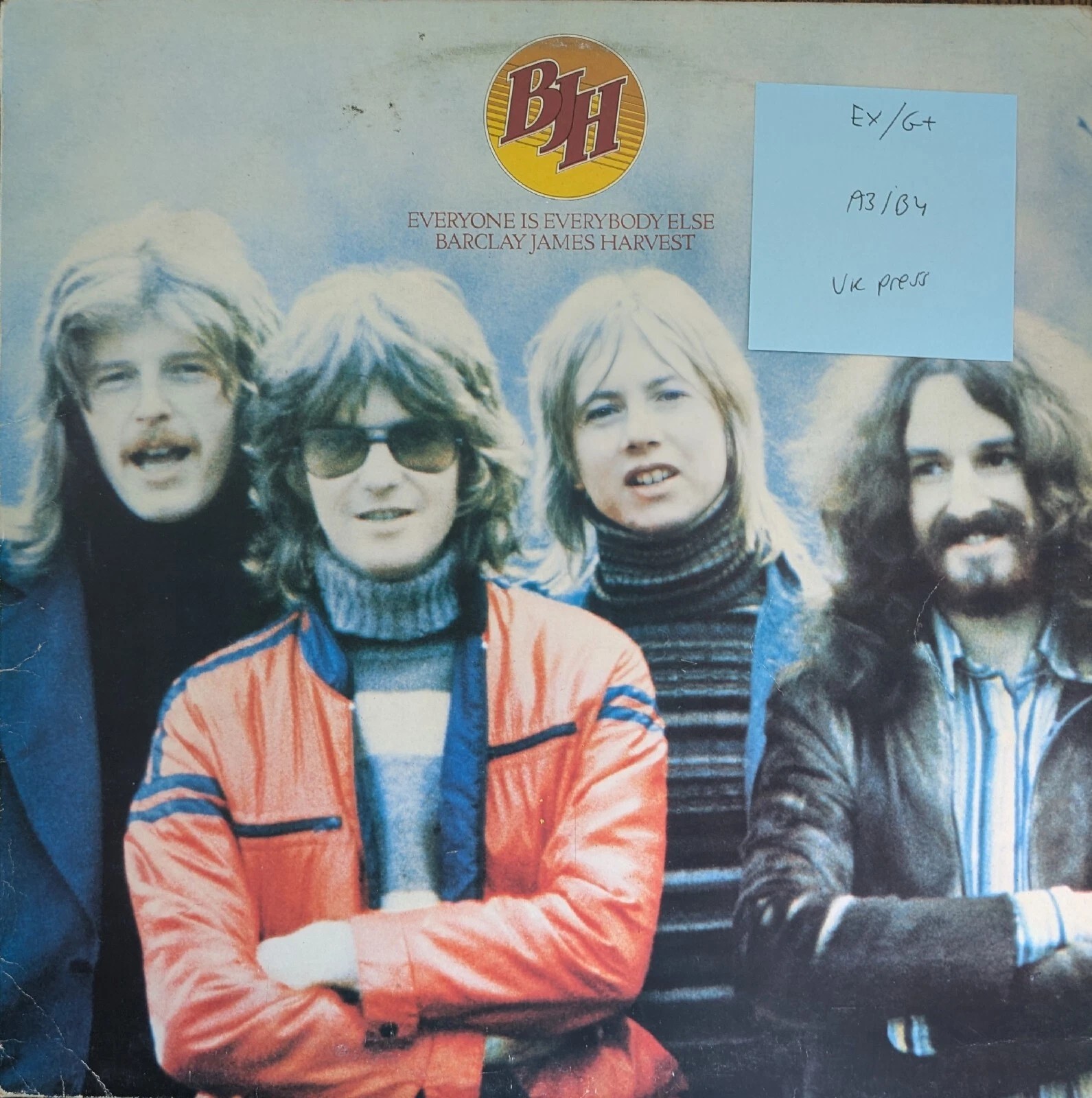 Barclay James Harvest Everyone Is Everybody Else Vinyl Record EX/G+ 2383286 1974 sleeve Barclay James Harvest Everyone Is Everybody Else Vinyl Record EX/G+ 2383286 1974 sleeve