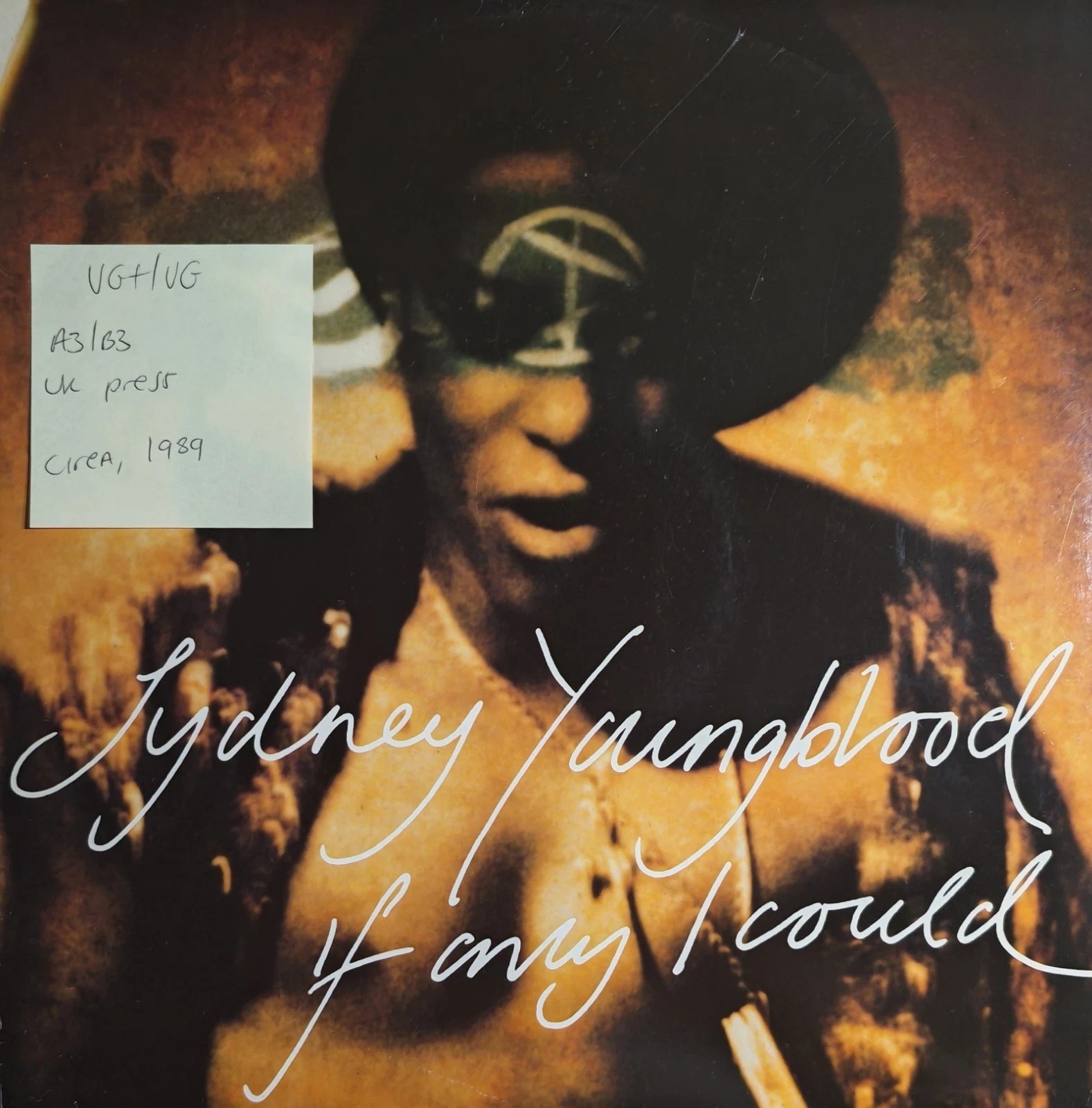 Sydney Youngblood If Only I Could Vinyl Record 12" VG+/VG YRT 34 1989 sleeve Sydney Youngblood If Only I Could Vinyl Record 12" VG+/VG YRT 34 1989 sleeve