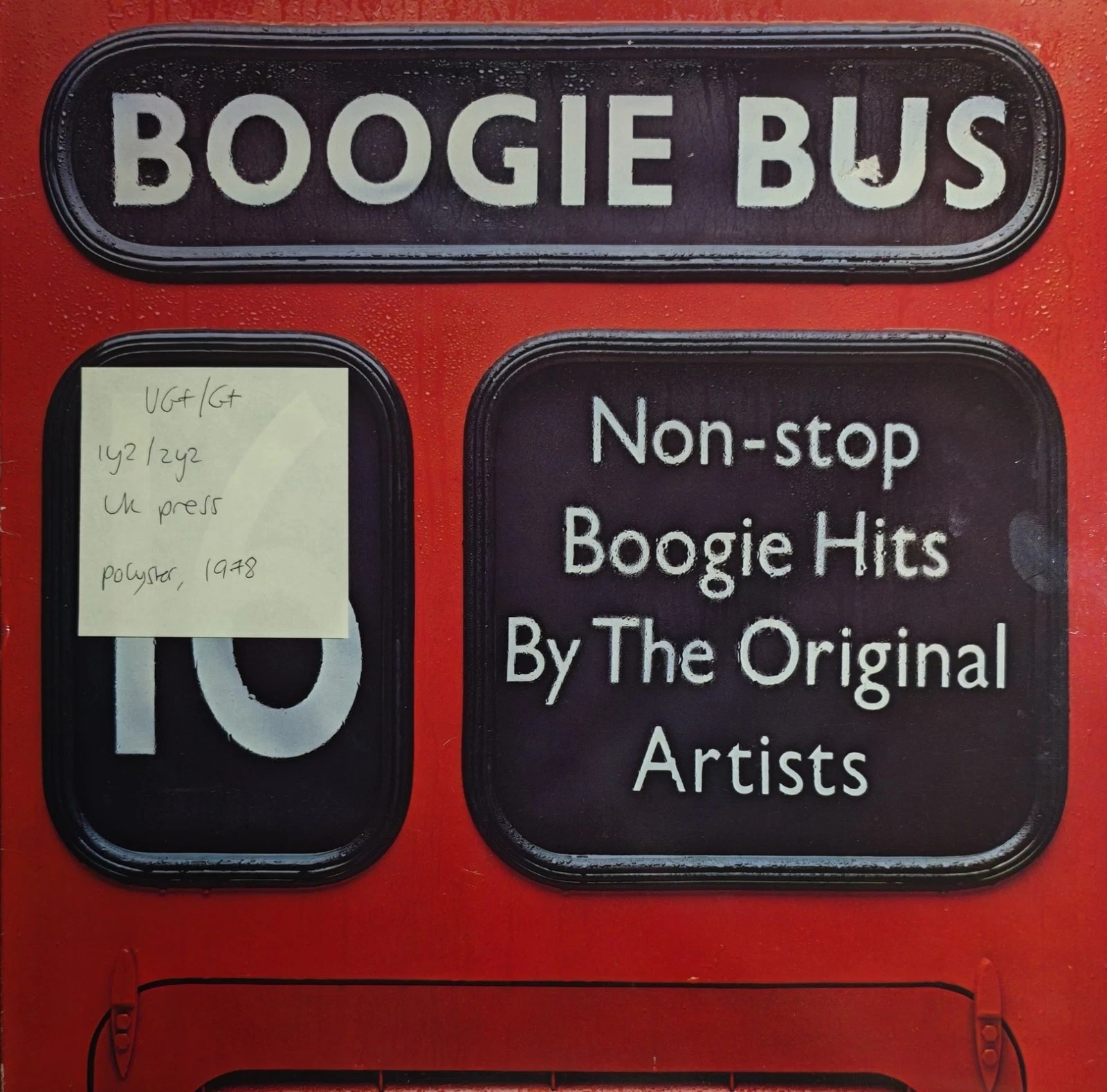 Various Boogie Bus Vinyl Record LP VG+/G+ 9198 174 1979 sleeve Various Boogie Bus Vinyl Record LP VG+/G+ 9198 174 1979 sleeve