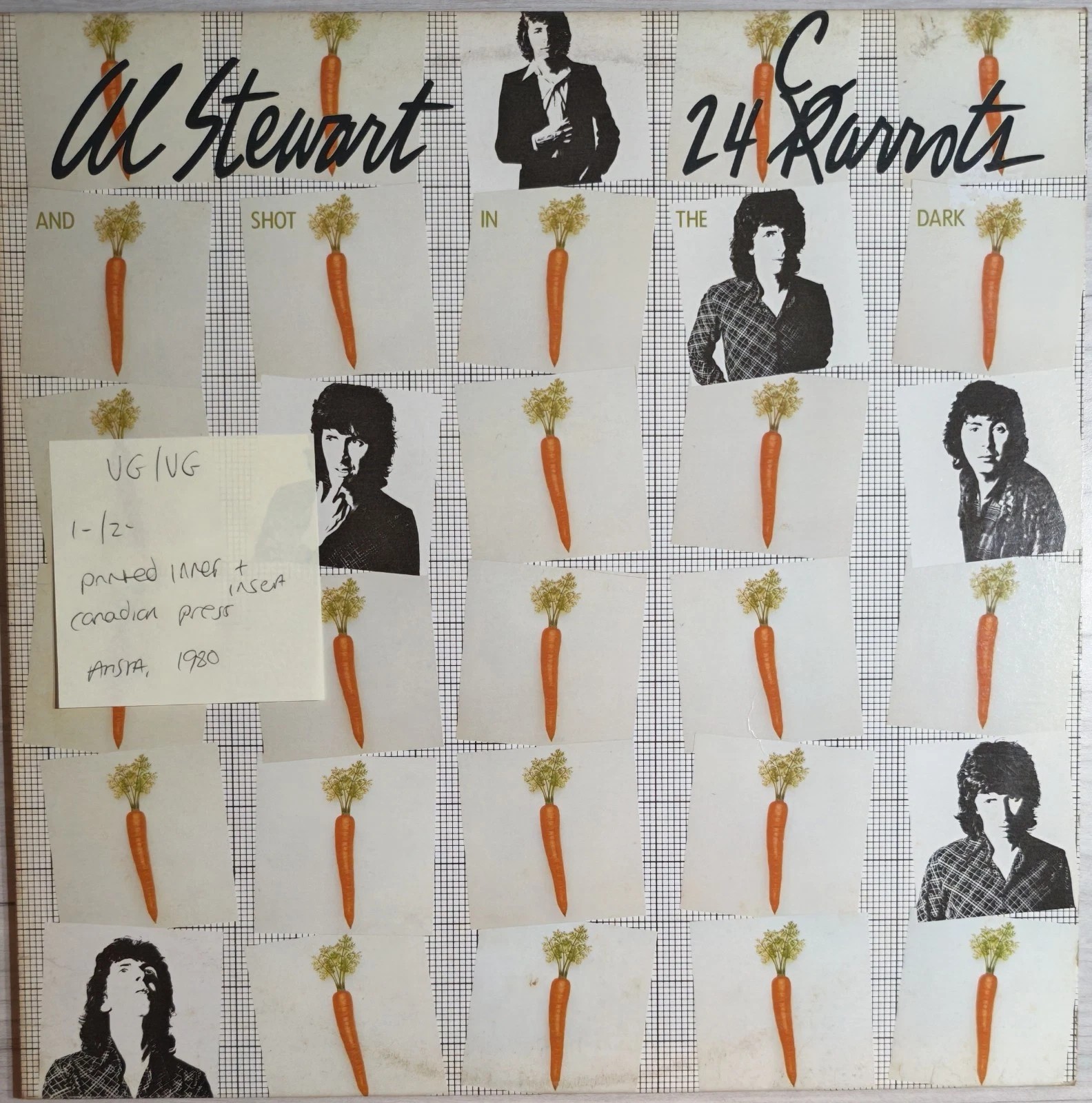 Al Stewart 24 Carrots Vinyl Record LP VG/VG AL 9520 1980 sleeve Al Stewart 24 Carrots Vinyl Record LP VG/VG AL 9520 1980 sleeve