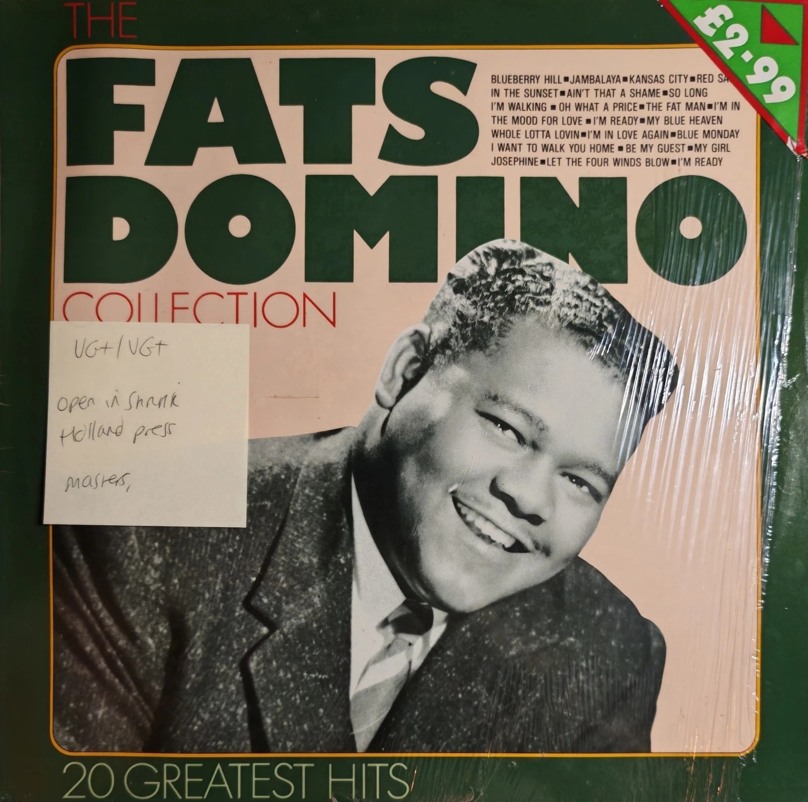 Fats Domino The Fats Domino Collection Vinyl Record LP VG+/VG+ MA 251185 1986 sleeve Fats Domino The Fats Domino Collection Vinyl Record LP VG+/VG+ MA 251185 1986 sleeve