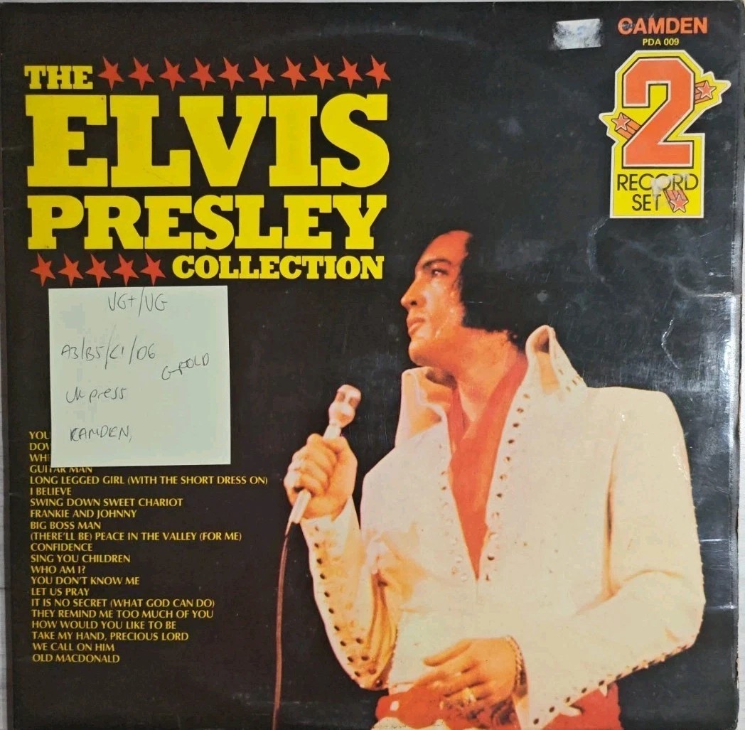 Elvis Presley Collection Vinyl Record 2LP VG+/VG PDA 009 1977 sleeve Elvis Presley Collection Vinyl Record 2LP VG+/VG PDA 009 1977 sleeve
