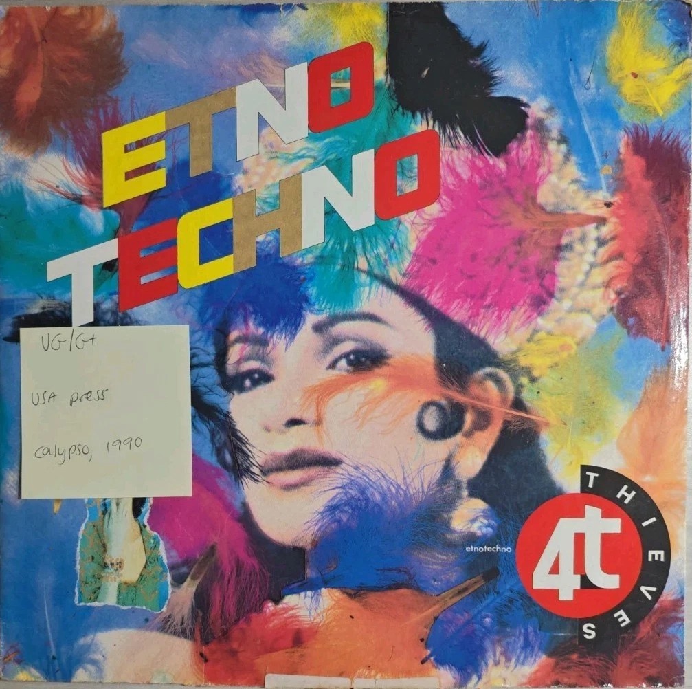 Etno Techno 4T Thieves Vinyl Record 12" VG/G+ CPS003 1990 sleeve Etno Techno 4T Thieves Vinyl Record 12" VG/G+ CPS003 1990 sleeve