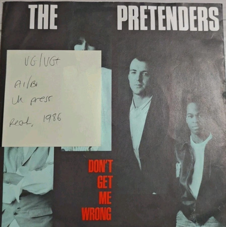 The Pretenders Don't Get Me Wrong Vinyl Record 7" VG/VG+ YZ85 1986 sleeve The Pretenders Don't Get Me Wrong Vinyl Record 7" VG/VG+ YZ85 1986 sleeve