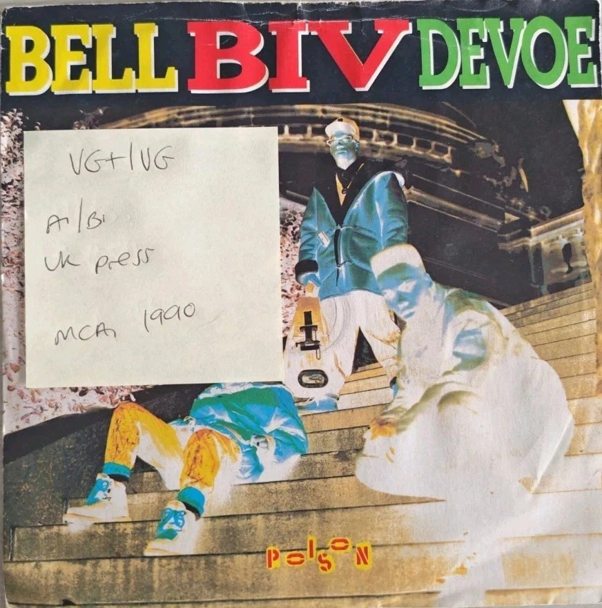 Bell Biv Devoe Poison Vinyl Record 7" VG+/VG MCA1414 1970 sleeve Bell Biv Devoe Poison Vinyl Record 7" VG+/VG MCA1414 1970 sleeve