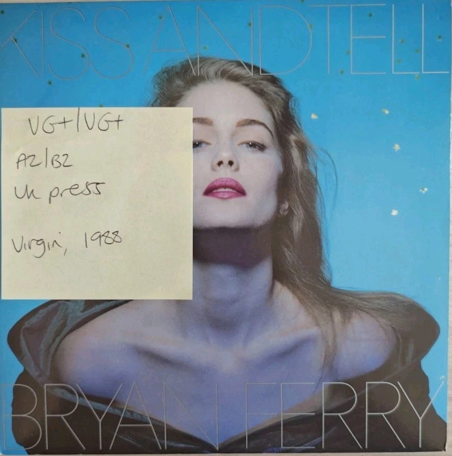 Bryan Ferry Kiss & Tell Vinyl Record 7" VG+/VG+ VS1034 sleeve Bryan Ferry Kiss & Tell Vinyl Record 7" VG+/VG+ VS1034 sleeve