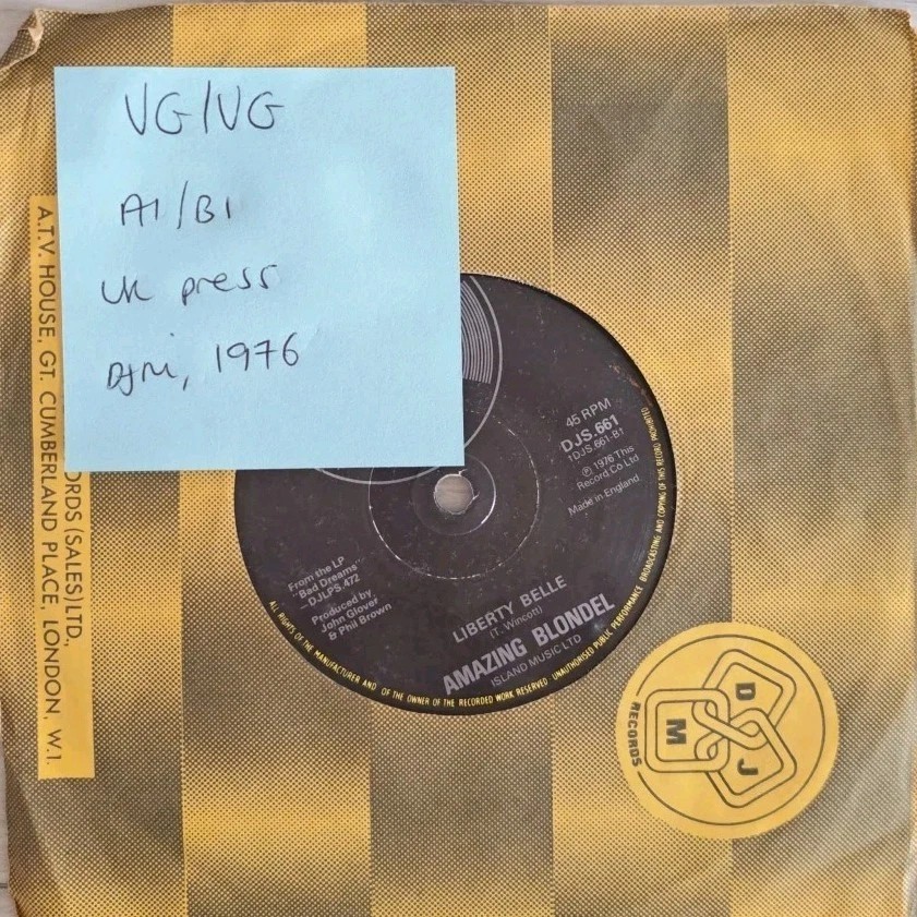 Amazing Blondel I'll Go The Way I Came Vinyl Record 7" VG/VG DJS.661 1976 Promo sleeve Amazing Blondel I'll Go The Way I Came Vinyl Record 7" VG/VG DJS.661 1976 Promo sleeve