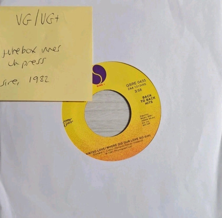 Soft Cell Tainted Love / Where Did Our Love Go Vinyl Record 7" VG/VG+ GSRE0435 sleeve Soft Cell Tainted Love / Where Did Our Love Go Vinyl Record 7" VG/VG+ GSRE0435 sleeve