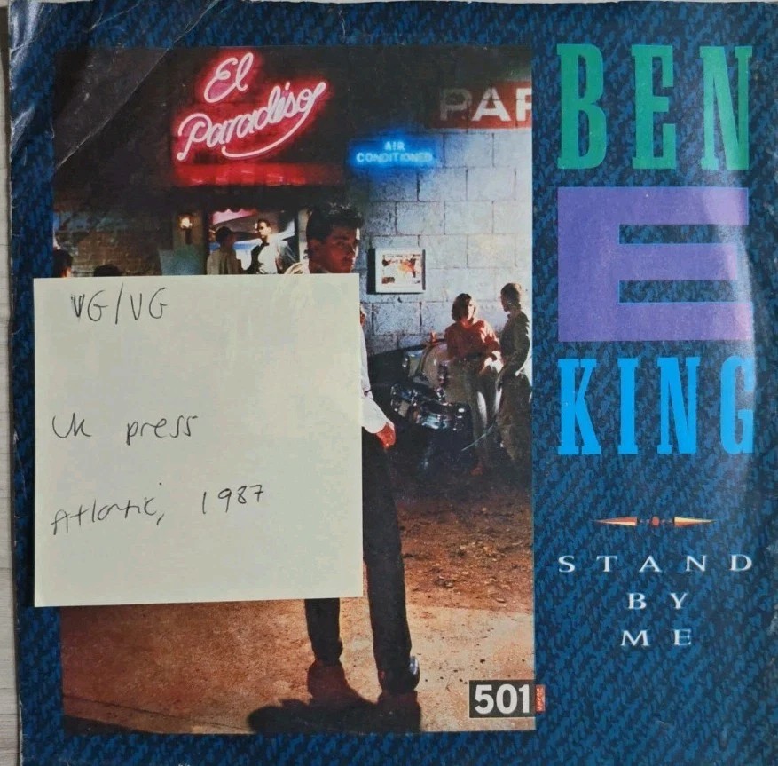 Ben E King Stand by Me Vinyl Record 7" VG/VG A9361 1987 sleeve Ben E King Stand by Me Vinyl Record 7" VG/VG A9361 1987 sleeve