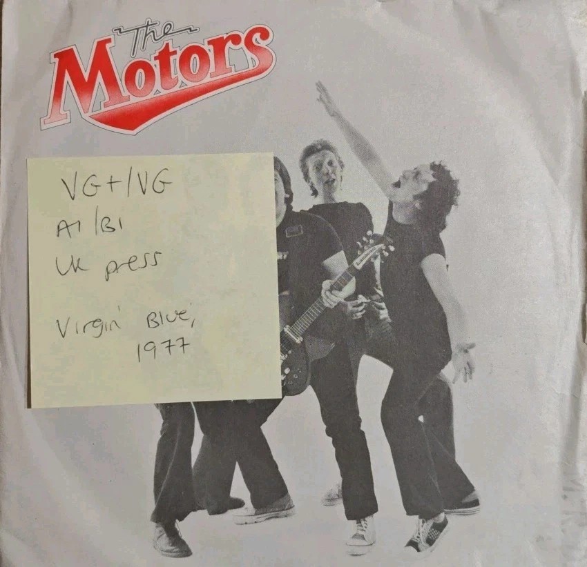 The Motors Dancing The Night Away Vinyl Record 7" VG+/VG VS186 1977 sleeve The Motors Dancing The Night Away Vinyl Record 7" VG+/VG VS186 1977 sleeve