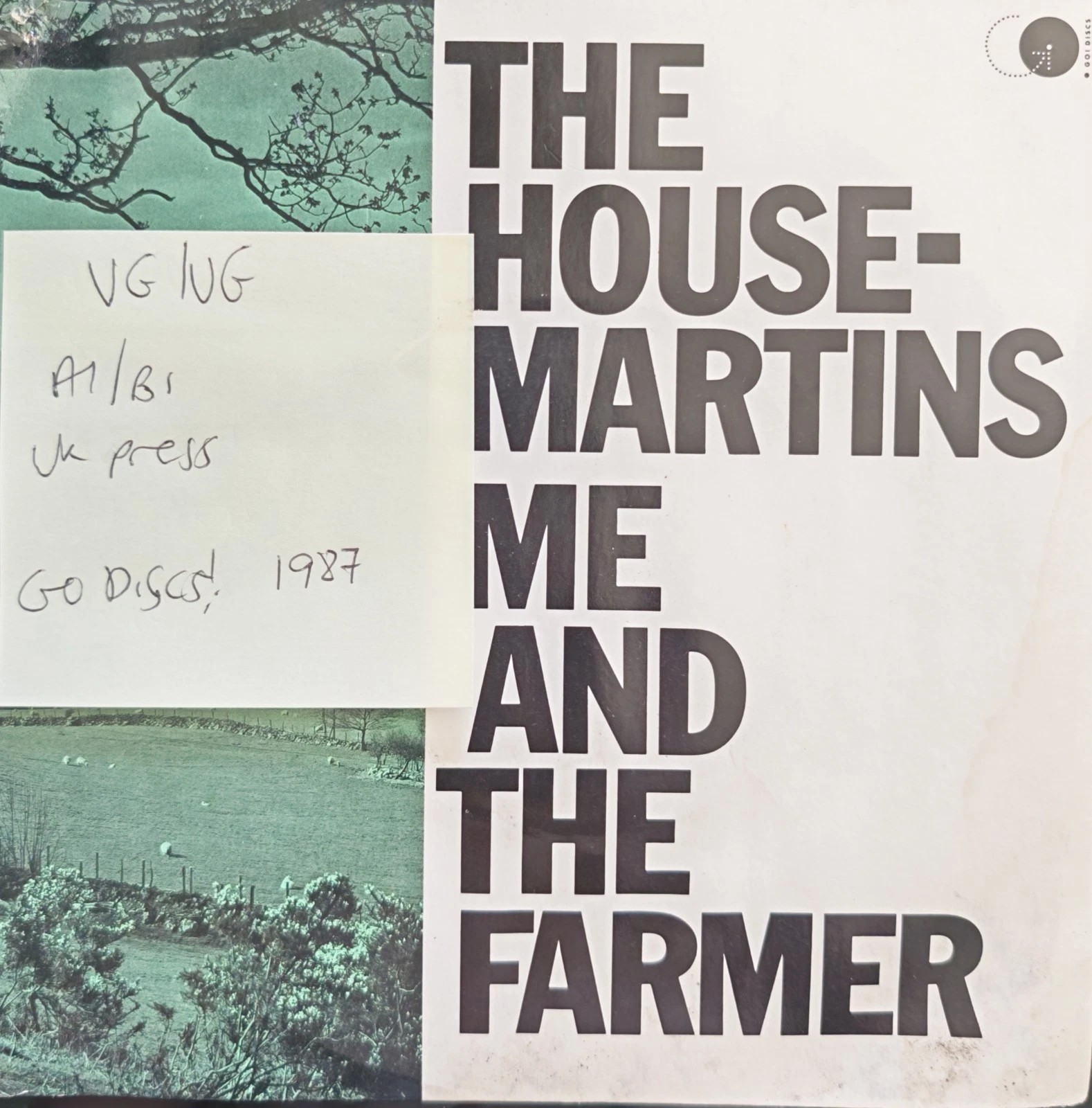 The Housemartins Me & The Farmer Vinyl Record 7" VG/VG GOD19 1987 sleeve The Housemartins Me & The Farmer Vinyl Record 7" VG/VG GOD19 1987 sleeve