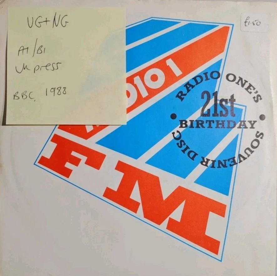The Radio 1 21st Birthday Vinyl Record 7" VG+/VG REF693 1988 sleeve The Radio 1 21st Birthday Vinyl Record 7" VG+/VG REF693 1988 sleeve