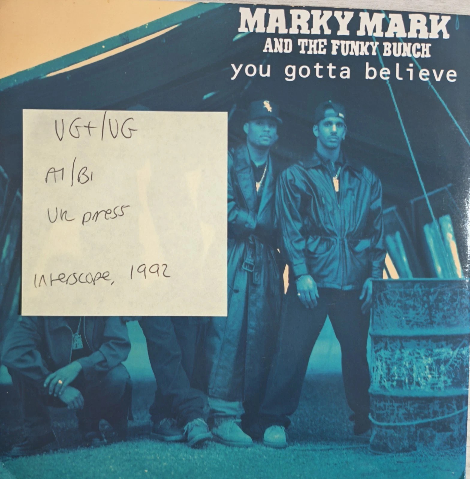 Marky Mark You Gotta Believe Vinyl Record 7" VG+/VG A8480 1992 sleeve Marky Mark You Gotta Believe Vinyl Record 7" VG+/VG A8480 1992 sleeve