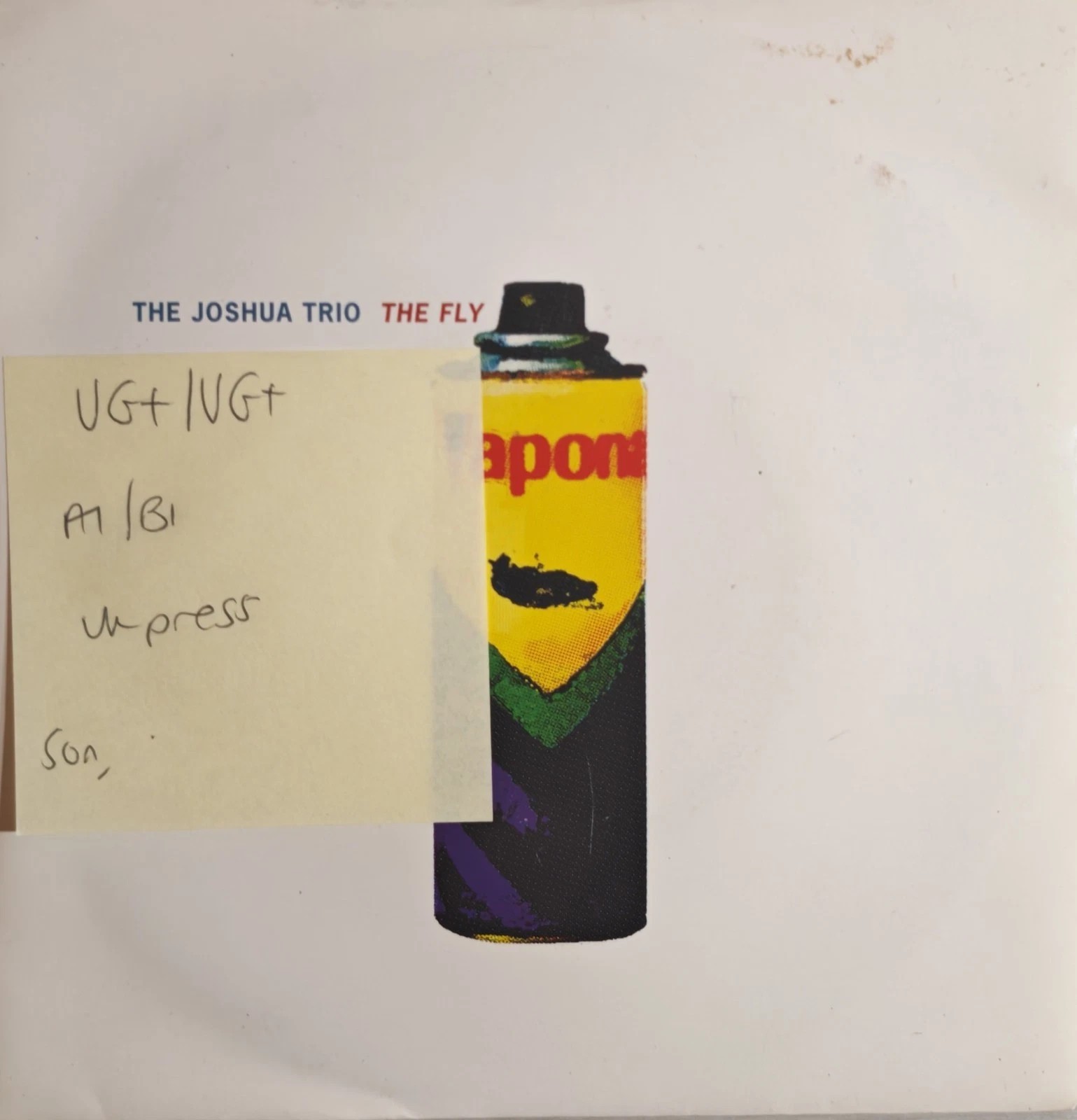 The Joshua The Fly Vinyl Record 7" VG+/VG+ BUA192 1992 sleeve The Joshua The Fly Vinyl Record 7" VG+/VG+ BUA192 1992 sleeve