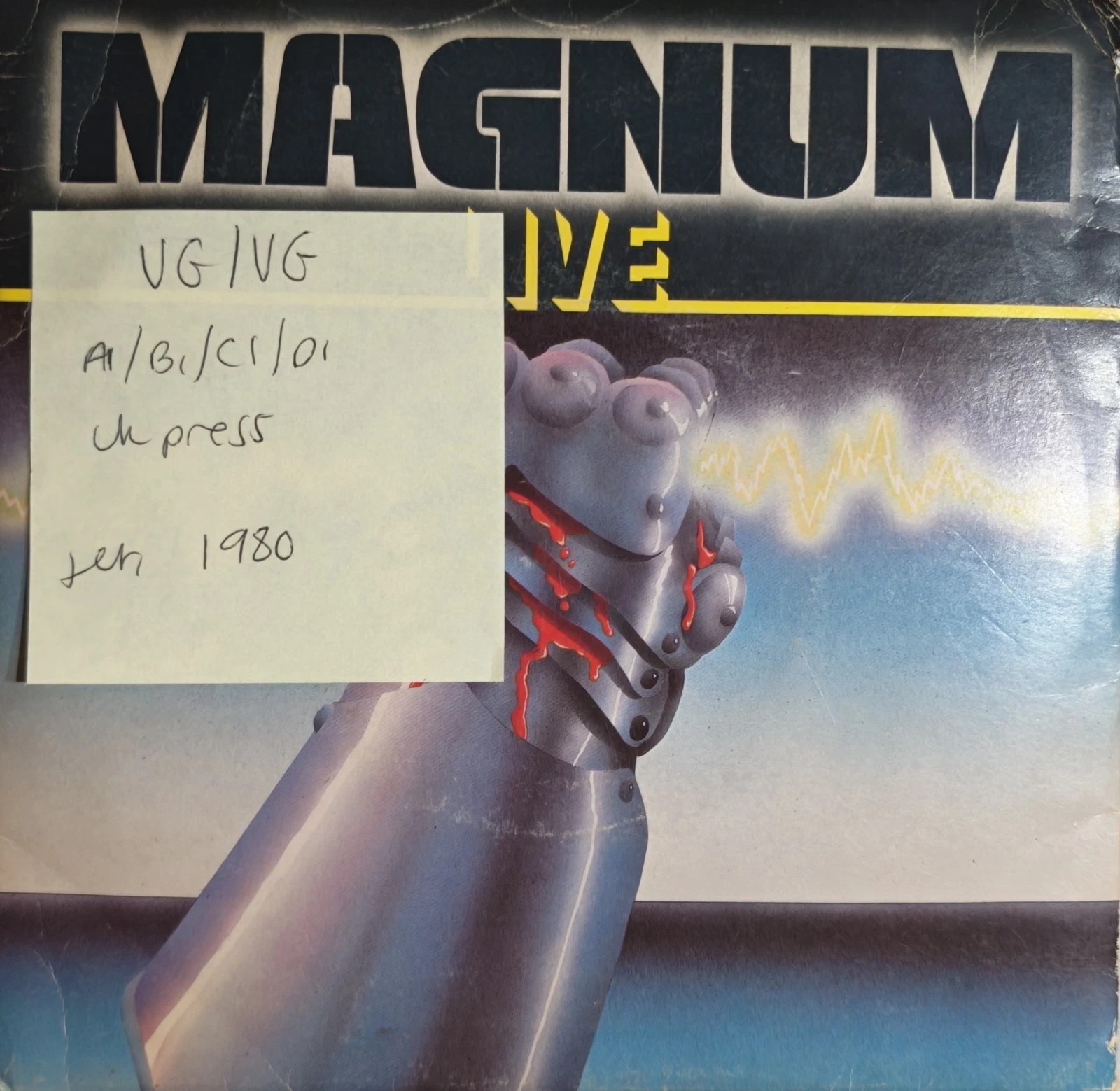 Magnum Live Vinyl Record 7" VG/VG JET 175 1980 sleeve Magnum Live Vinyl Record 7" VG/VG JET 175 1980 sleeve