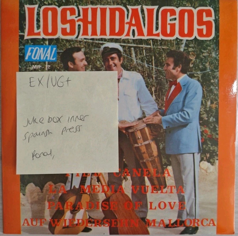 Los Hidalgos Fonal Vinyl Record 7" EX/VG+ MR-12 sleeve Los Hidalgos Fonal Vinyl Record 7" EX/VG+ MR-12 sleeve