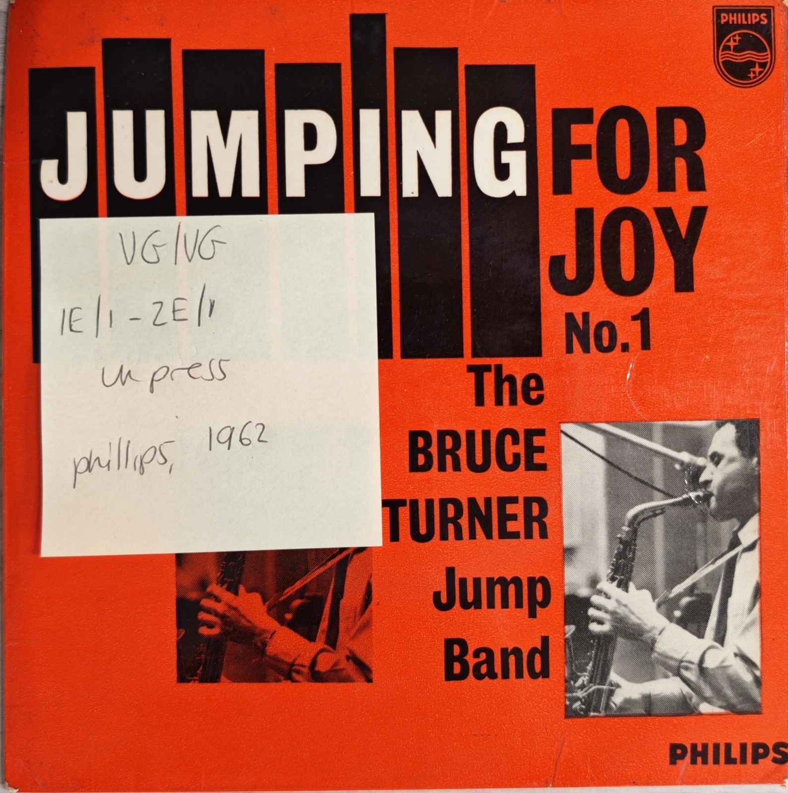 The Bruce Turner Jump Band Jumping For Joy Vol 1 Vinyl Record 7" VG/VG 433 627 sleeve The Bruce Turner Jump Band Jumping For Joy Vol 1 Vinyl Record 7" VG/VG 433 627 sleeve