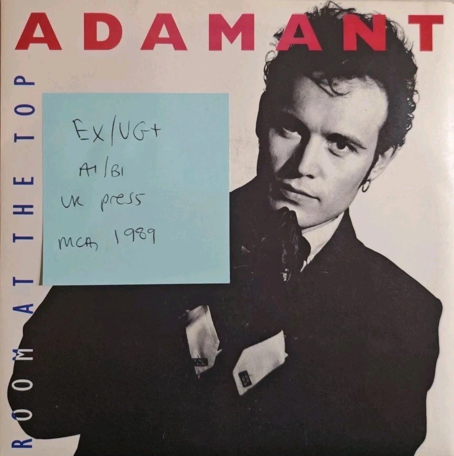 Adam Ant Room at the Top Vinyl Record 7" EX/VG+ MCA1387 1989 vinyl record sleeve Adam Ant Room at the Top Vinyl Record 7" EX/VG+ MCA1387 1989 vinyl record sleeve