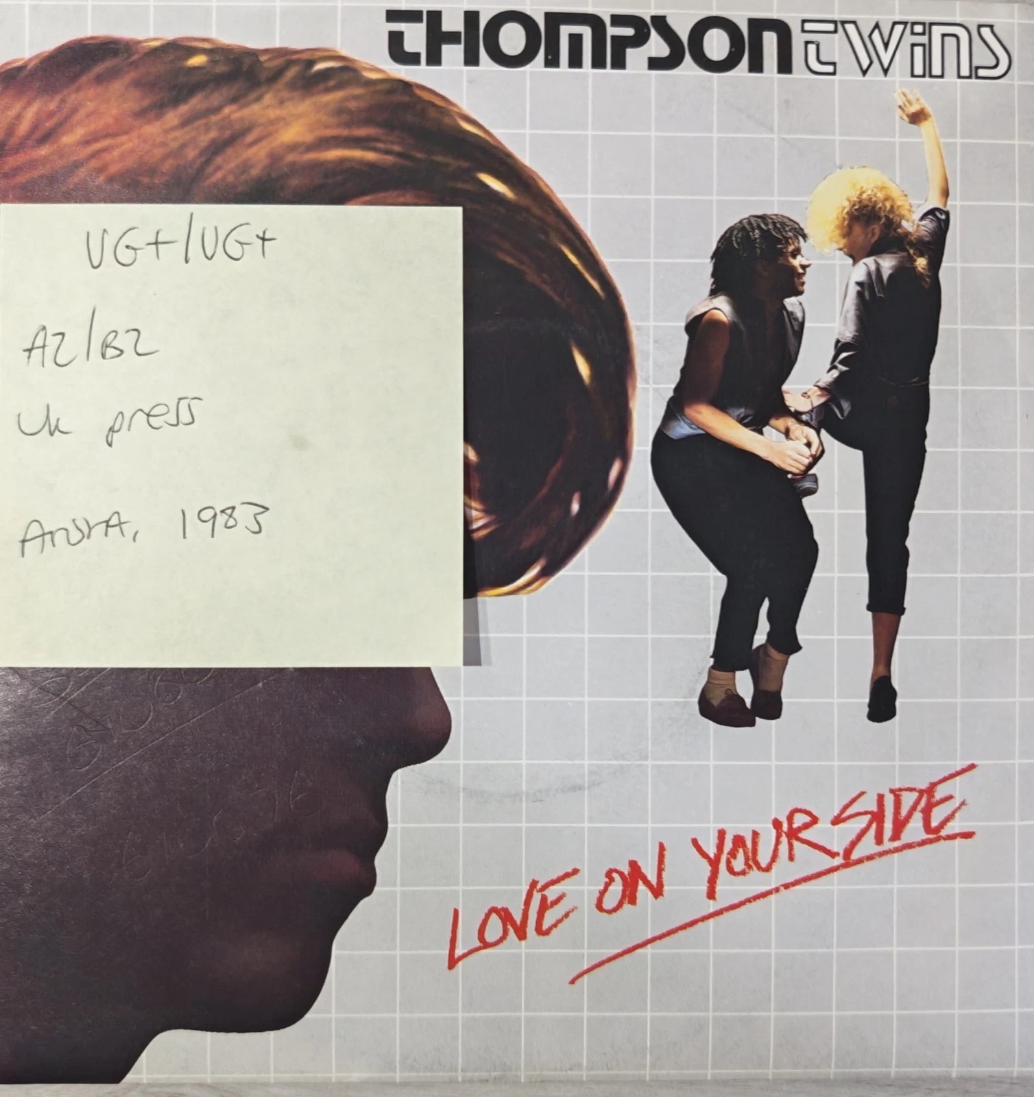 Thompson Twins Love On Your Side Vinyl Record 7" VG+/VG+ ARIST 504 1983 sleeve Thompson Twins Love On Your Side Vinyl Record 7" VG+/VG+ ARIST 504 1983 sleeve