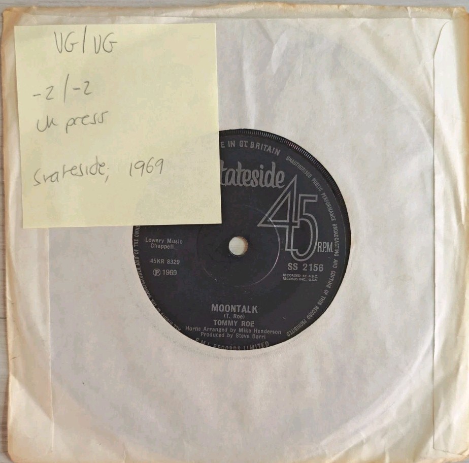 Tommy Roe Jam Up Jelly Tight Vinyl Record 7" VG/VG SD2156 1969 sleeve Tommy Roe Jam Up Jelly Tight Vinyl Record 7" VG/VG SD2156 1969 sleeve