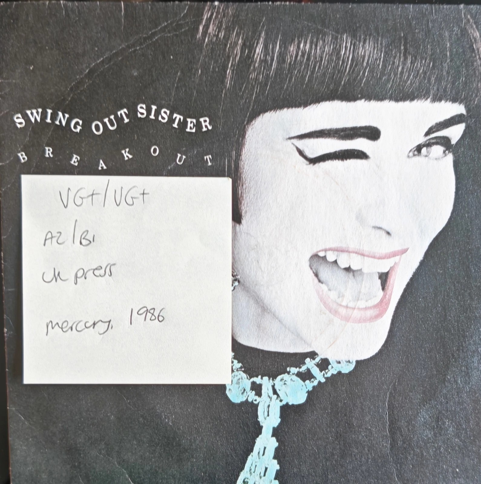 Swing Out Sister Breakout Vinyl Record 7" VG+/VG+ SWING 2 1986 sleeve Swing Out Sister Breakout Vinyl Record 7" VG+/VG+ SWING 2 1986 sleeve