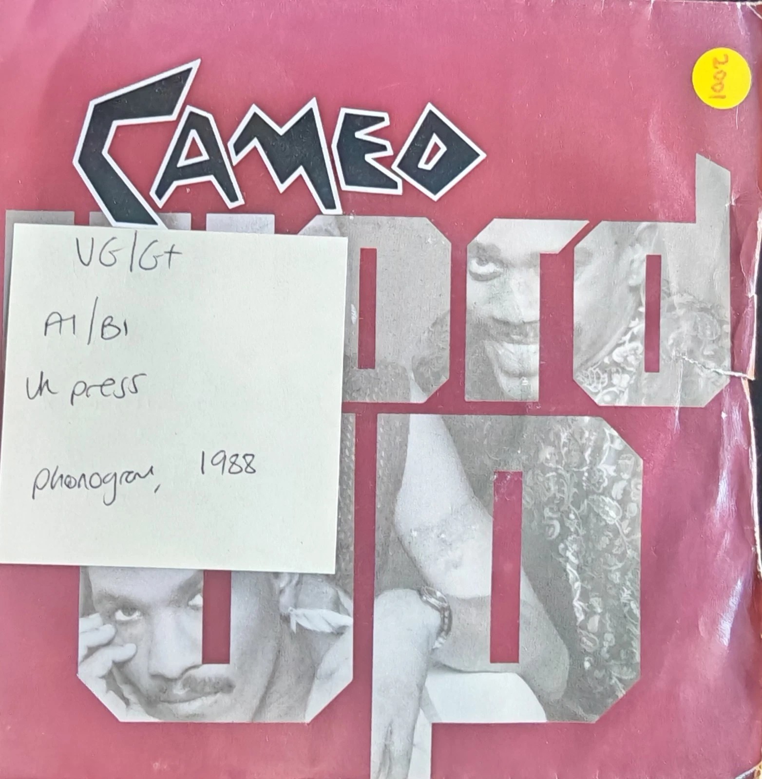Cameo Word Up Urban Warrior Vinyl Record 7" VG/G+ JAB38 1986 sleeve Cameo Word Up Urban Warrior Vinyl Record 7" VG/G+ JAB38 1986 sleeve