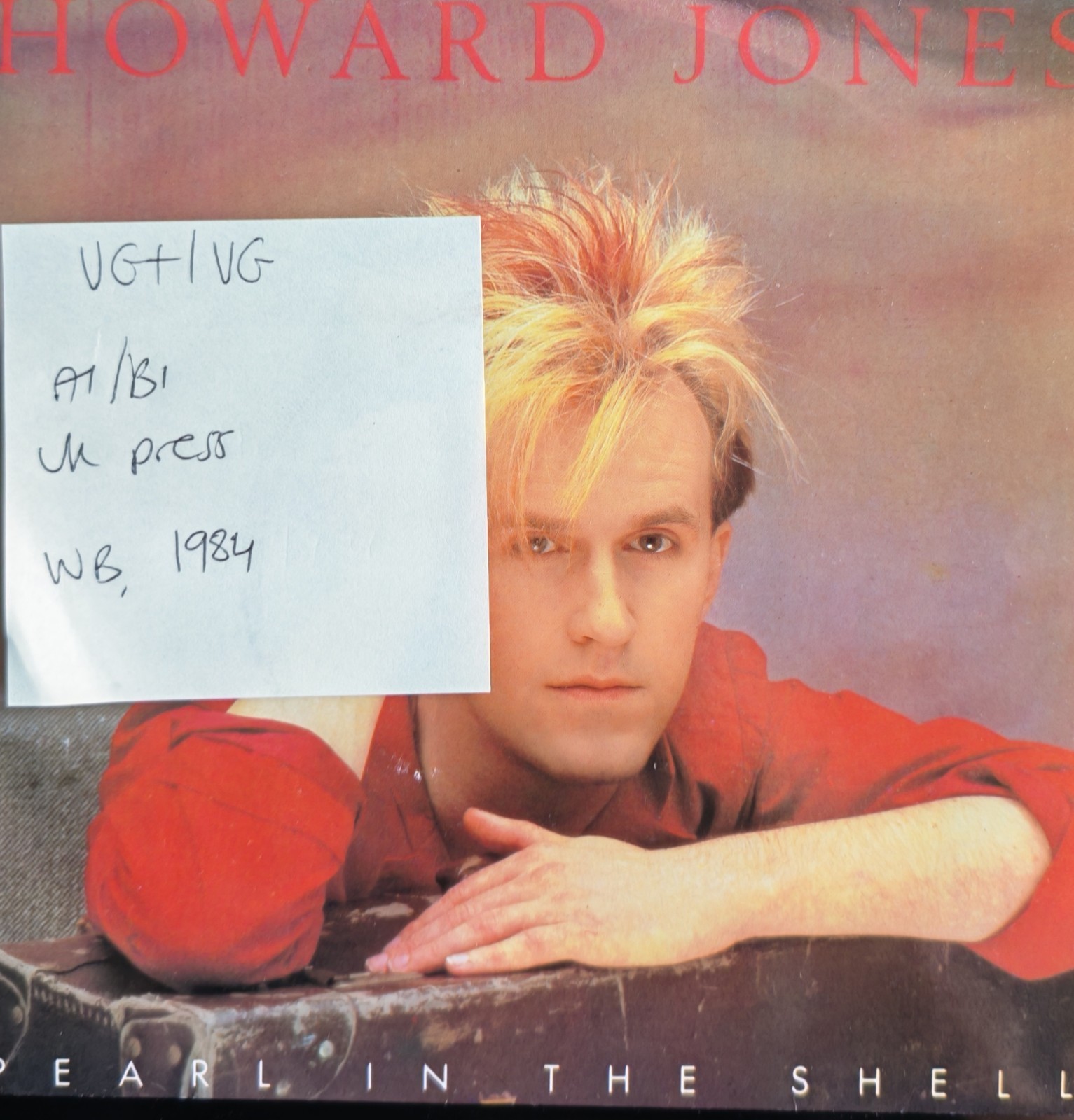 Howard Jones Pearl In The Shell Vinyl Record 7" VG+/VG HOW4 1984 sleeve Howard Jones Pearl In The Shell Vinyl Record 7" VG+/VG HOW4 1984 sleeve