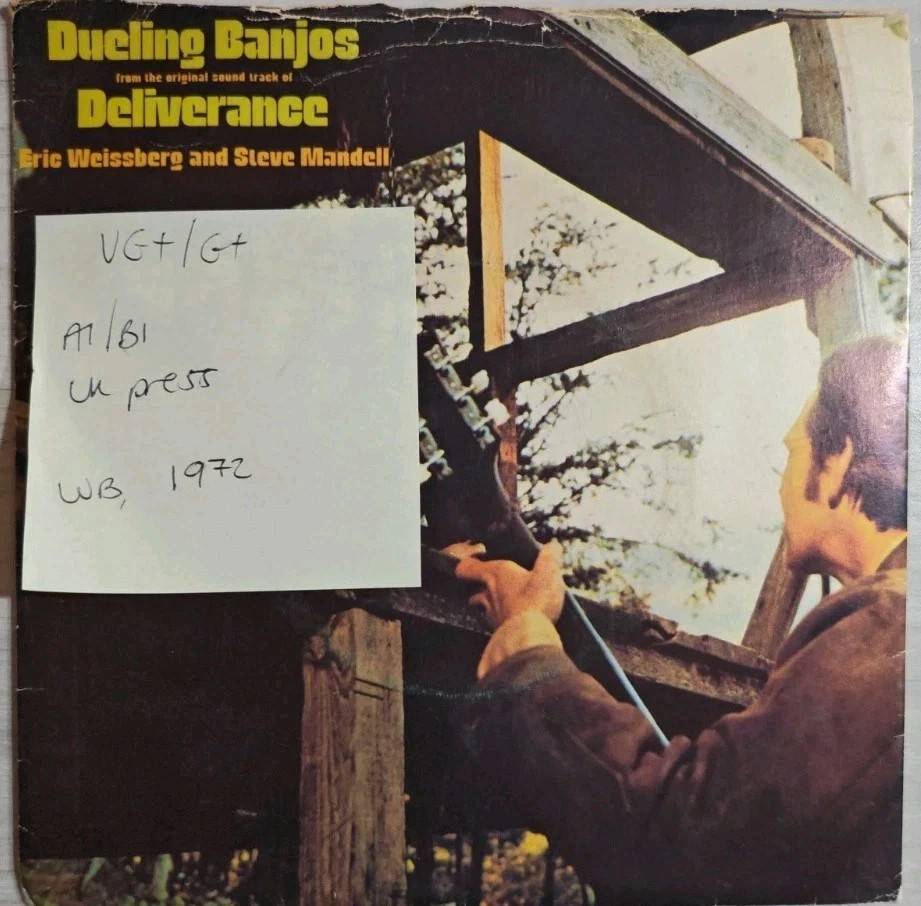 Eric Weissberg Duelling Banjos Vinyl Record 7" VG+/G+ K16223 1972 sleeve Eric Weissberg Duelling Banjos Vinyl Record 7" VG+/G+ K16223 1972 sleeve