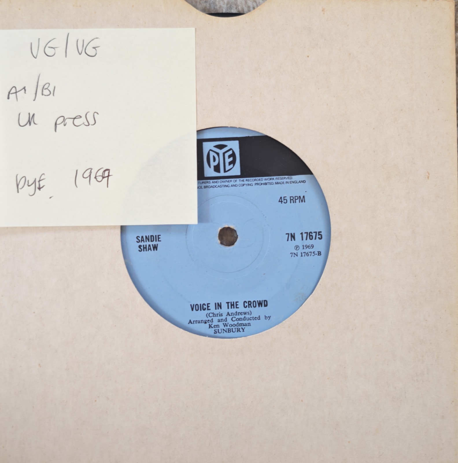 Sandie Shaw Monsieur Dupont Vinyl Record 7" VG/VG 7N. 17675 1969 sleeve Sandie Shaw Monsieur Dupont Vinyl Record 7" VG/VG 7N. 17675 1969 sleeve