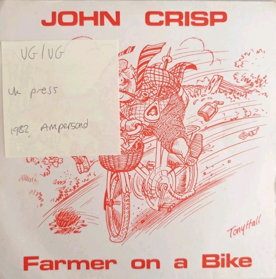Jon Crisp Farmer On A Bike Vinyl Record 7" VG/VG AR0101 1982 sleeve Jon Crisp Farmer On A Bike Vinyl Record 7" VG/VG AR0101 1982 sleeve