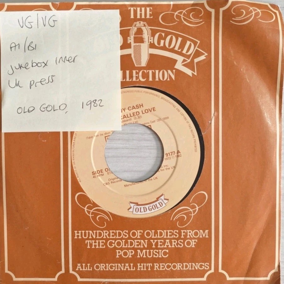Johnny Cash One Piece At A Time Vinyl Record 7" VG+/VG+ OG 9177 1982 sleeve Johnny Cash One Piece At A Time Vinyl Record 7" VG+/VG+ OG 9177 1982 sleeve