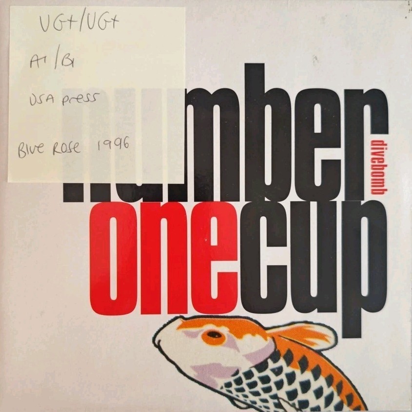 Number One Cup Divebomb Vinyl Record 7" VG+/VG+ BRRC10037 1996 sleeve Number One Cup Divebomb Vinyl Record 7" VG+/VG+ BRRC10037 1996 sleeve