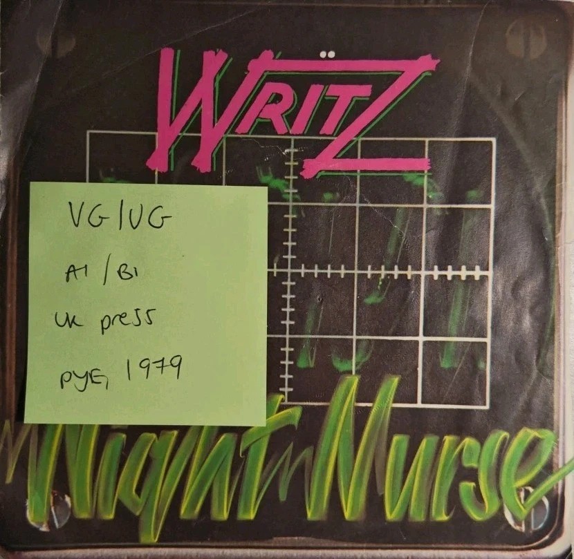Writz Night Nurse Vinyl Record 7" VG/VG WOT35 1979 sleeve Writz Night Nurse Vinyl Record 7" VG/VG WOT35 1979 sleeve