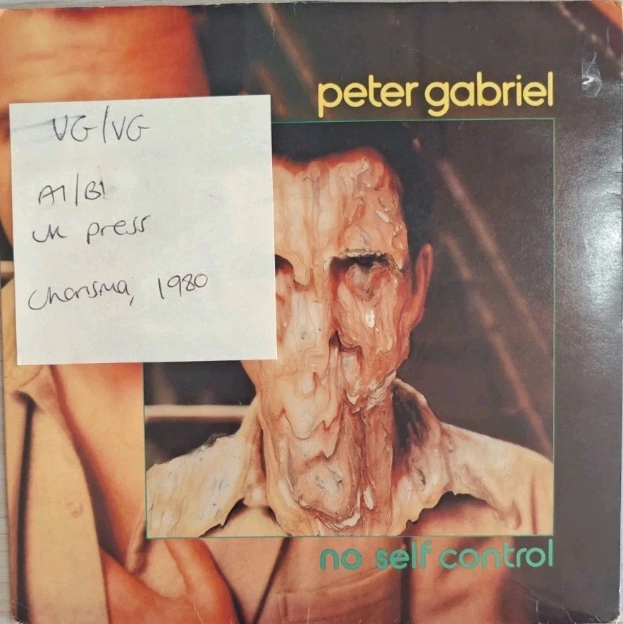 Peter Gabriel No Self Control Vinyl Record 7" VG/VG CB360 1980 sleeve Peter Gabriel No Self Control Vinyl Record 7" VG/VG CB360 1980 sleeve