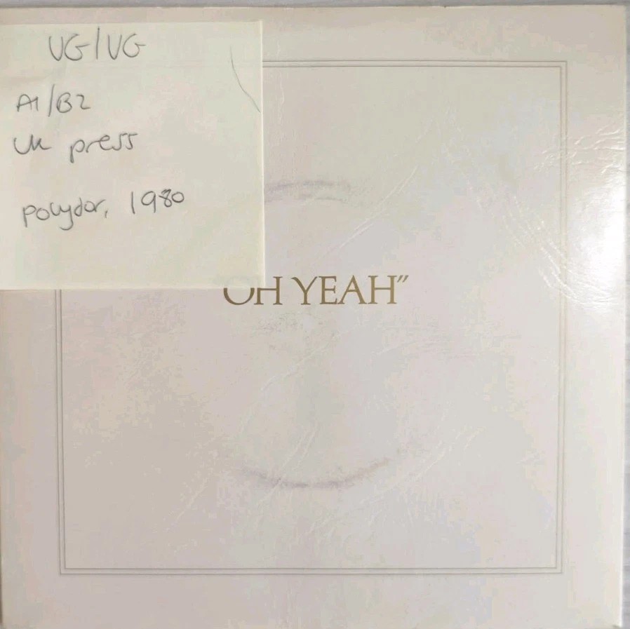 Roxy Music Oh Yeah / South Downs Vinyl Record 7" VG/VG 2001972 1980 sleeve Roxy Music Oh Yeah / South Downs Vinyl Record 7" VG/VG 2001972 1980 sleeve
