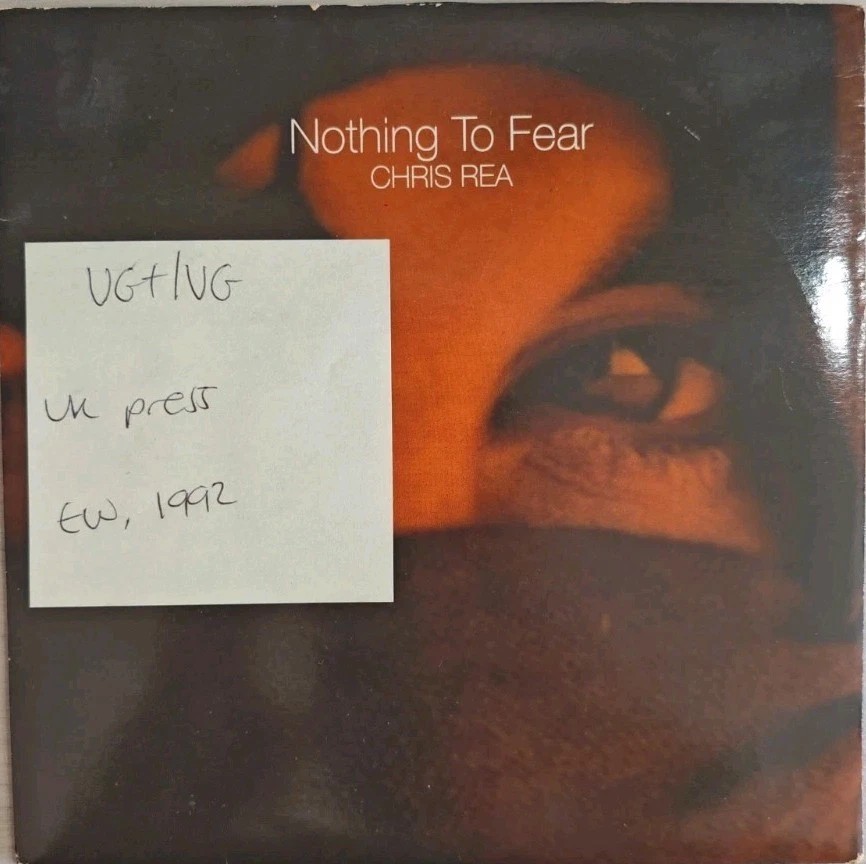 Chris Rea Nothing To Fear Vinyl Record 7" VG+/VG YZ699 1992 sleeve Chris Rea Nothing To Fear Vinyl Record 7" VG+/VG YZ699 1992 sleeve