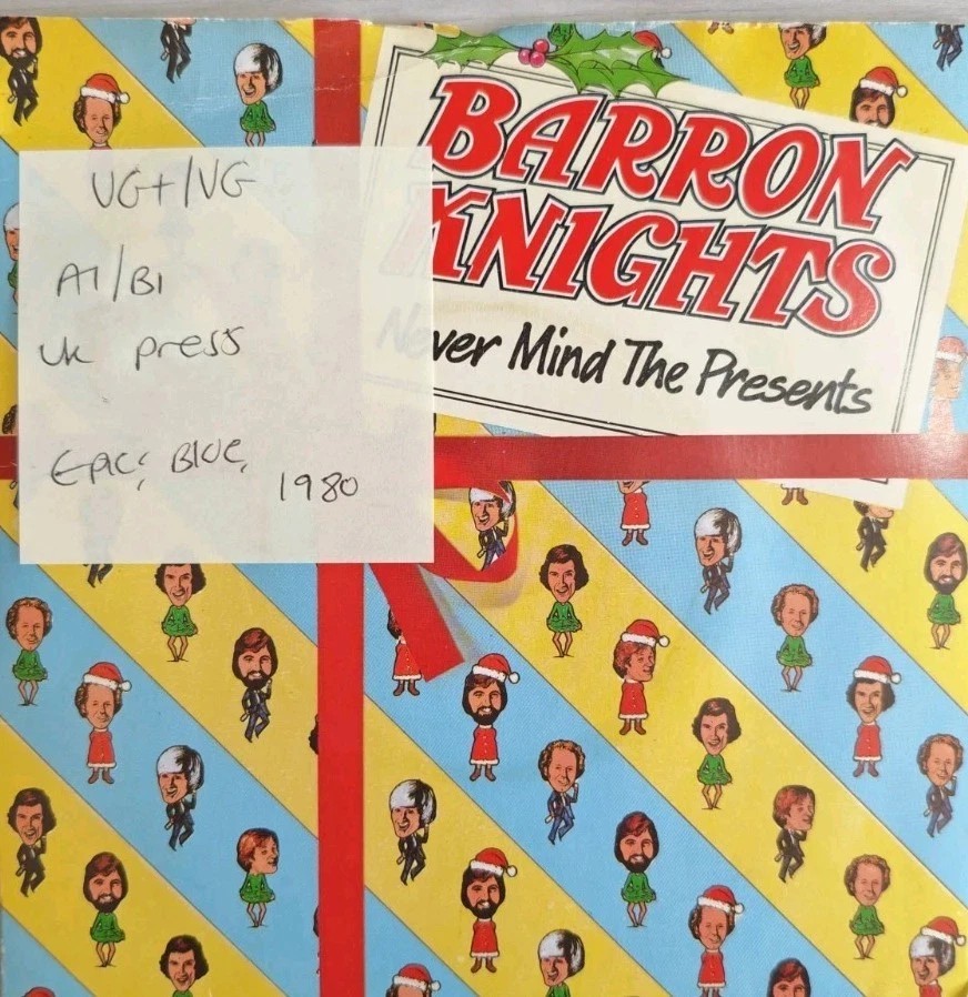 The Barron Knights Never Mind The Presents Vinyl Record 7" VG+/VG EPC9070 sleeve The Barron Knights Never Mind The Presents Vinyl Record 7" VG+/VG EPC9070 sleeve