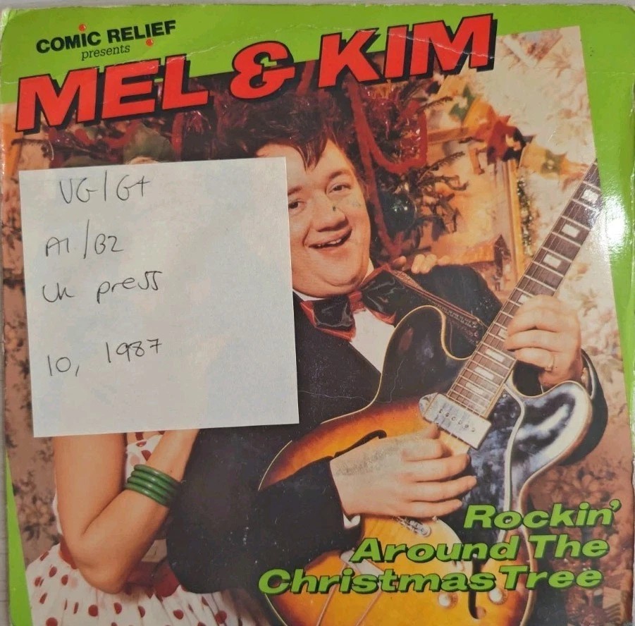 Mel Smith & Kim Wilde Rockin' Around The Christmas Tree Vinyl Record 7" VG TEN 2 sleeve Mel Smith & Kim Wilde Rockin' Around The Christmas Tree Vinyl Record 7" VG TEN 2 sleeve