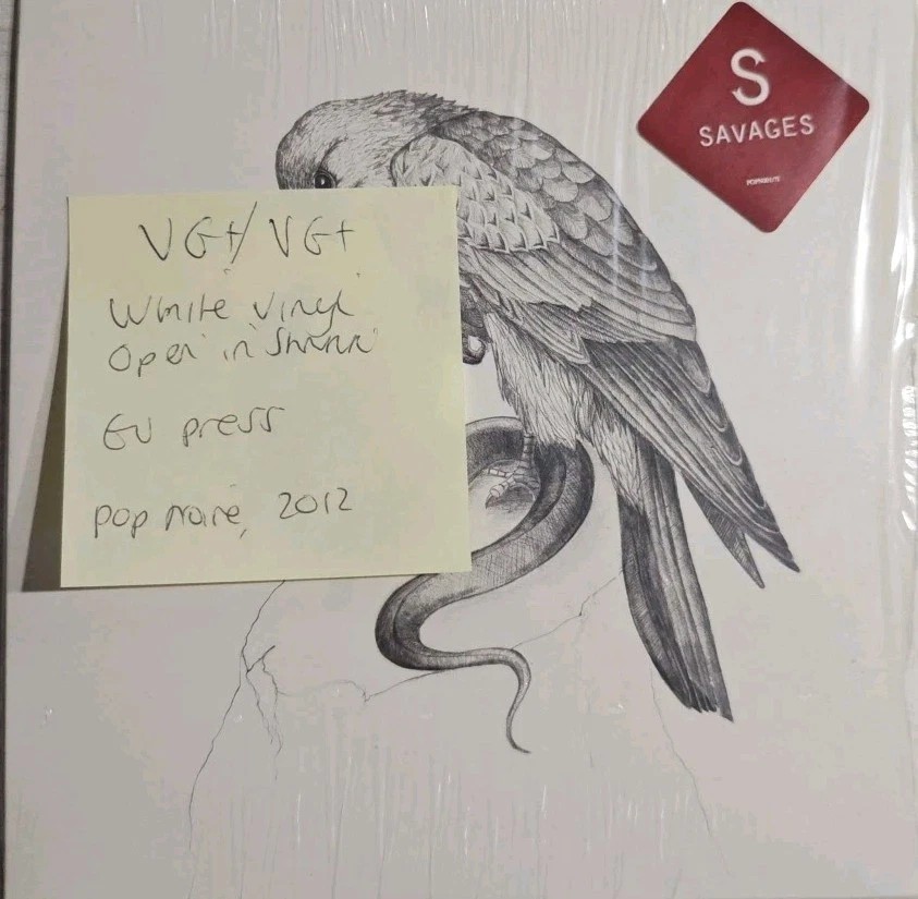 Savages Flying To Berlin White Vinyl Record 7" VG+/VG+ POPN001/71 2012 sleeve Savages Flying To Berlin White Vinyl Record 7" VG+/VG+ POPN001/71 2012 sleeve