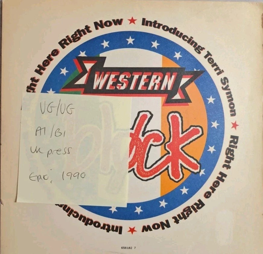 Western Block Right Here Right Now Vinyl Record 12" VG/VG 656182 1990 sleeve Western Block Right Here Right Now Vinyl Record 12" VG/VG 656182 1990 sleeve