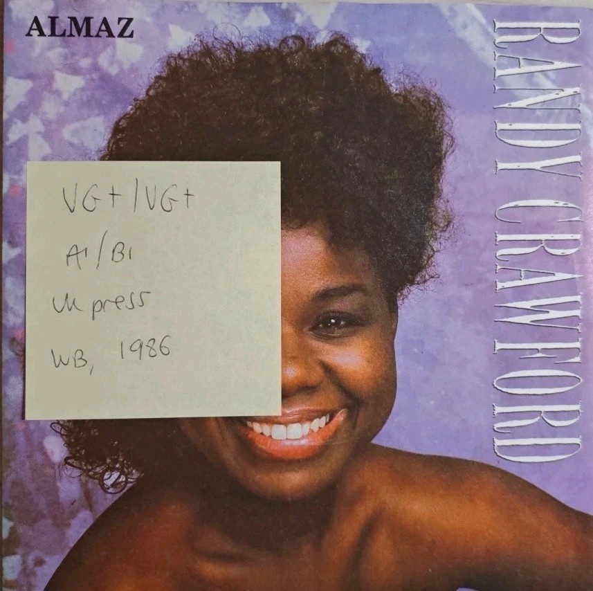 Randy Crawford Almaz / Desire Vinyl Record 12" VG+/VG+ W8583T 1986 sleeve Randy Crawford Almaz / Desire Vinyl Record 12" VG+/VG+ W8583T 1986 sleeve