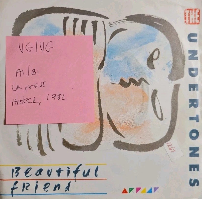 The Undertones Beautiful Friend Vinyl Record 7" VG/VG ARDS 10 1982 sleeve The Undertones Beautiful Friend Vinyl Record 7" VG/VG ARDS 10 1982 sleeve